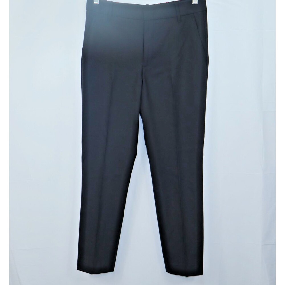 VINCE Womens Sz 10 black Wool Blend Trousers Career Office Designer Dress Pants